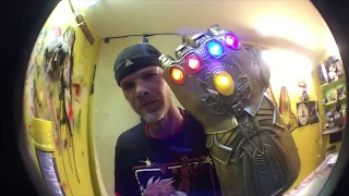 Custom marvel legends infinity gauntlet display stand