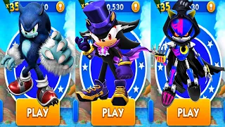 Sonic Dash - Werehog vs Vampire Shadow vs Reaper Metal Sonic - All Characters Unlocked Run Gameplay