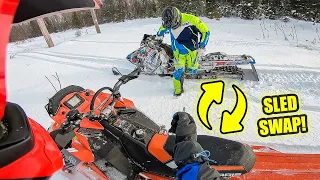 2016 Polaris RMK 800/SKS 800 Sled Swap