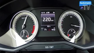 2016 Skoda Superb 2.0 TDI (190hp) - 0-222 km/h acceleration (60FPS)