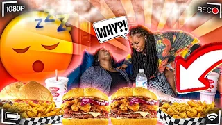 PASSING OUT WHILE EATING TO GET MY DAUGHTERS REACTION MUKPRANK ** NEVER AGAIN** FT. CHECKERS MUKBANG