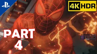 Spider-Man Miles Morales Walkthrough Gameplay Part 4 [4K 60FPS] - No Commentary (FULL GAME)