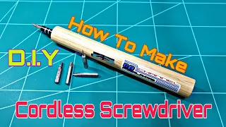 How to make cordless screwdriver