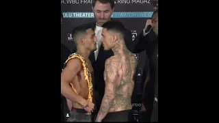 TEOFIMO LOPEZ KAMBOSOS WEIGH IN FACE OFF