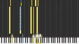 Rolling In The Deep - Adele (Easy Piano Tutorial) in Synthesia (100% speed)