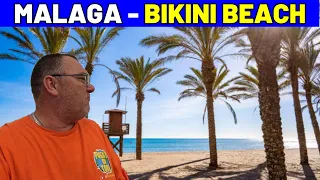 MOST VISTED BEACH IN MALAGA | BIKINI BEACH #spain #malaga