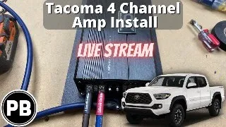 4 channel amp install on a Tacoma.  Come hang out!