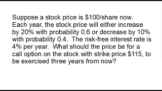 Risk Neutral Pricing of Call Options