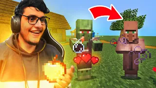 I Cured an Infected Zombie Villager and Got Complete Netherite in My Minecraft World