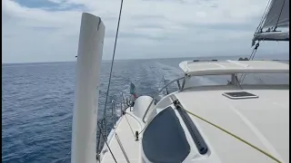 Mattia 52' - Fast Cruising Catamaran Sailing at wind speed