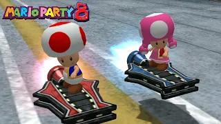 Mario Party 8 Minigames // Toadette VS Toad