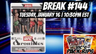 Break #144 2022 Panini Chronicles UFC Blaster Case