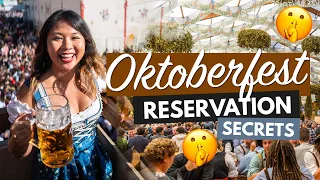 OKTOBERFEST RESERVATION GUIDE | Secret Tips for Oktoberfest 'Tickets' in Munich!