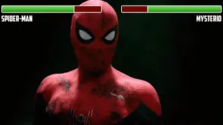 Spider-Man vs. Mysterio WITH HEALTHBARS | Final Fight | HD | Spider-Man: Far From Home