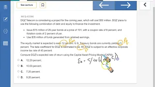 CPA (BEC) Capital Structure Questions