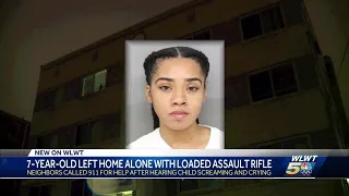 Mother accused of leaving child home alone with loaded assault rifle