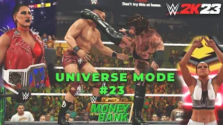 WWE 2K23 UNIVERSE MODE PL #23 - Money In The Bank! Part 1/3 - MALAKAI BLACK! Brutalne walki!