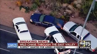 Suspects lead police on wild chase through the East Valley