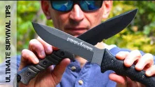 Crazy! BEST Survival Knife for $50 U.S.? - Schrade Extreme Survival Knife REVIEW - SCHF9
