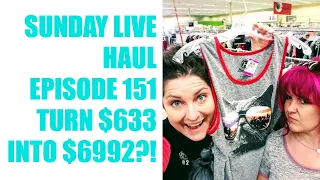 Turn $633 Into $6992?! Sunday Live Haul What Sold On eBay Etsy & More Ep 151