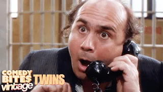 Long-Lost Twins Meet... in Jail! | Twins (1988) Comedy Bites Vintage
