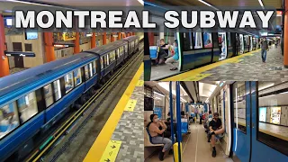 Montreal Metro Subway Ride & Eaton Centre Walk (July, 2021)