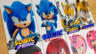 Drawing Sonic Prime VS Sonic The Hedgehog Movie