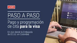 Pago y programación de cita para la visa