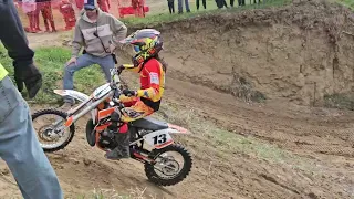 Logan Hillclimb 4/7/24 Vinny ripp'n 1st place KTM65