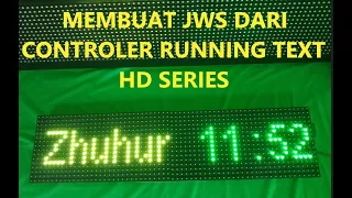 CARA SETTING JAM WAKTU SHALAT DARI CONTROLER RUNNING TEXT HH SERIES