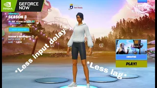 How to get less input delay and lag on GeForce now Mobile fortnite *working*