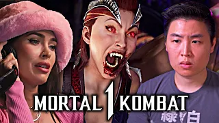 *MEGAN FOX IS NITARA!?* MORTAL KOMBAT 1 - NITARA REVEAL TRAILER!! [REACTION]