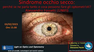 Light on Optics and Optometry - Sindrome occhio secco
