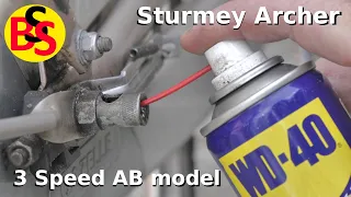 Fixing a Sturmey Archer bicycle hub with some WD40