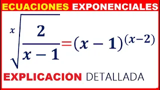 ECUACIONES EXPONENCIALES ✔ EJERCICIOS RESUELTOS 👉 NIVEL 1