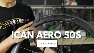 Unboxing ICAN Aero 50S Carbon Wheels | Rim Brake