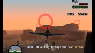 Speedrun Attempt - GTA: San Andreas - Pilot School: Circle Airstrip and Land - 1:06
