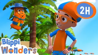 Sunscreen | Blippi Wonders | Preschool Learning | Moonbug Tiny TV