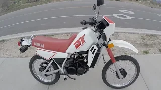 Yamaha DT50 Test Ride & Top Speed Run (1988 model)