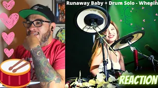 Whee In - Runaway Baby + Drum Solo - (REACTION)