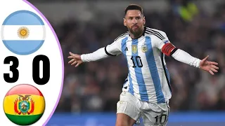 Argentina vs Bolivia 3-0- Extendent Highlights & All Goals 2023 HD