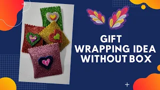 glitter sheet craft/gift wrapping idea without box #shorts #trendy