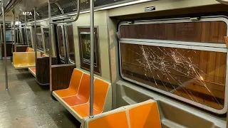 Entire subway line suspended for the day after vandalism spree