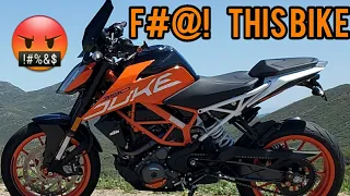 What I hate about my KTM 390 Duke