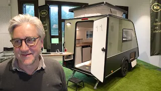 Mini-Camper und Mini-Wohnwagen 2024: Wheelhouse KIP Shelter grün Minimalismus pur