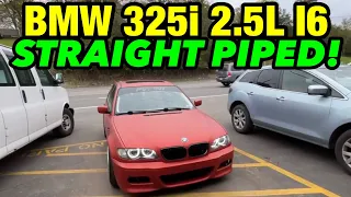 2005 BMW 325i 2.5L I6 EXHAUST w/ STRAIGHT PIPES!