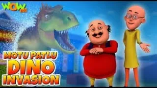 Motu Patlu Dino Invasion   Full Movie | Animated Movies |  WowKidz Movies360p