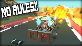 Racing with NO RULES is a Really Stupid Idea. (Scrap Mechanic Multiplayer Monday)