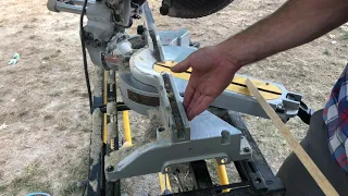 How to cut Quarter round on the chop saw