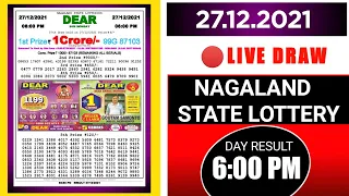 🔴Nagaland State Lottery 06:00 PM 27/12/2021 Lottery Sambad Result Downlaod Pdf #lotterylive